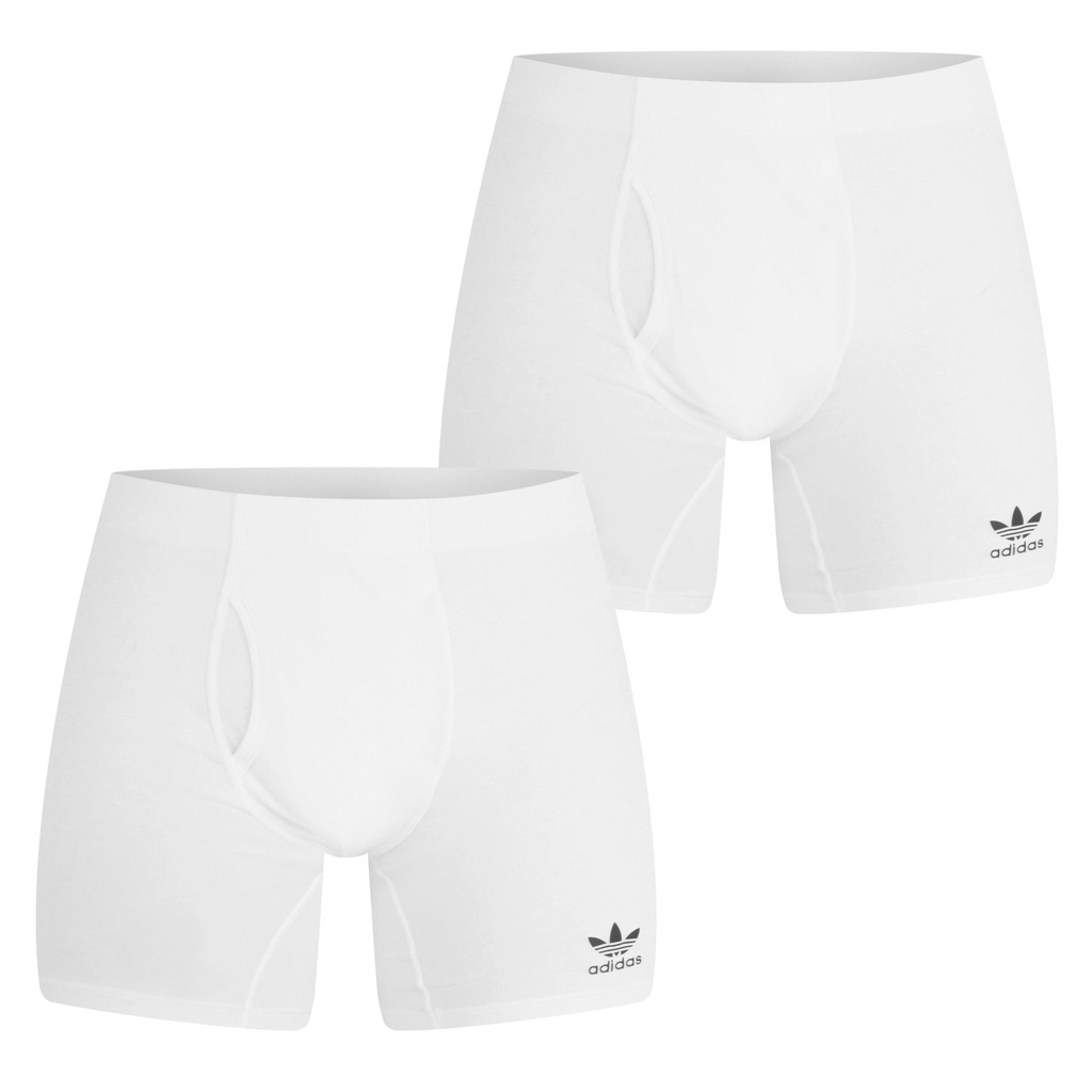 Adidas Originals Comfort Flex Cotton 3 Stripe Boxers - White